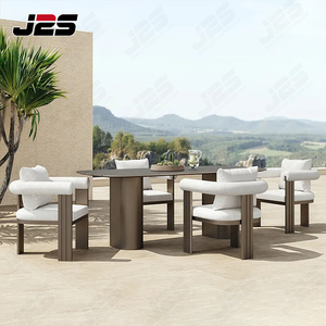 Sang trọng đồ nội thất ngoài trời Patio Set với đệm ghế và ngoài trời tếch bàn ăn - Product Image 5