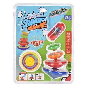 Jouet en plastique pour enfants, nouveau modèle <span class=keywords><strong>2022</strong></span>, classique, bon marché, cool, empilage coloré, gyroscope, jeu <span class=keywords><strong>de</strong></span> tir - Product Image 2