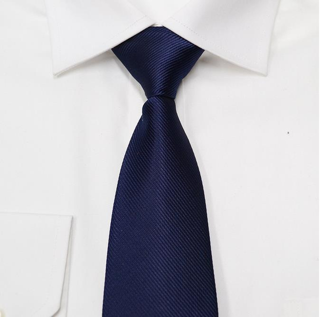 Chain Style Formal Business Korean Version Professional Decoration Free Tie Blue Black Red Lazy Easy to Pull Tie