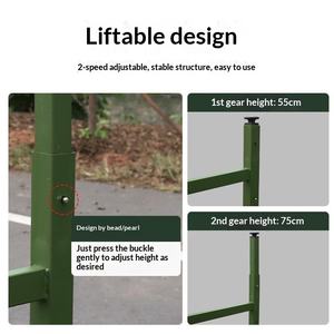 <span class=keywords><strong>โต๊ะ</strong></span><span class=keywords><strong>พับ</strong></span>สำหรับตั้งแคมป์ ปรับความสูงได้ โครงสร้างเหล็กแข็งแรงทนทาน พกพาสะดวก สำหรับใช้งานกลางแจ้ง - Product Image 2
