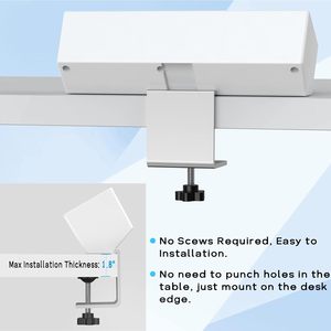 Tira de alimentación de escritorio con USB C Abrazadera de escritorio Tira de alimentación 4 salidas de CA Salidas de escritorio Extensión de conexión para oficina en casa - Product Image 3