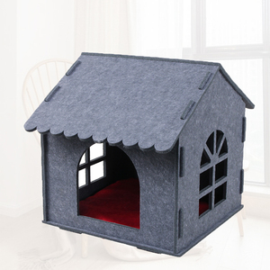 הרגיש אוהל חתול בית ארבע עונות חום סגור לחיות מחמד ביתי ריהוט חתול מחמד המיטה - Product Image 3