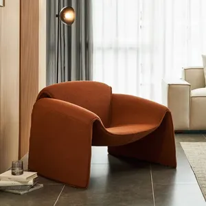 Minimalista sala preguiçoso lazer cadeira giratória moderna lazer cadeira interior novo design braço cadeira