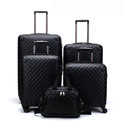 Luxurly Trolley Vintage Men Trendy PU Luggage Travel Suitcase Sets