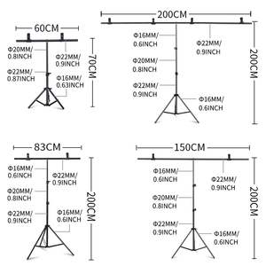 Soporte Metálico en Forma de T para Fondo de Pantalla Verde GSYXERGILES, Accesorio para Estudio de Fotografía y Video Cromakey, Compatible con Múltiples Sistemas - Product Image 4