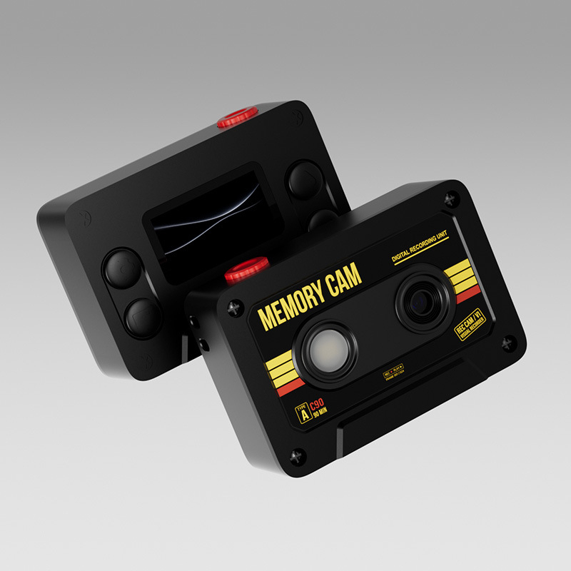 Factory Custom Retro Tape Style Mini Camera 12MP 1080P HD 0.96 Inch Screen Multiple Filters Student Pocket Video Recorder