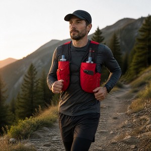 Sac à dos de course léger 5L en gros, sac de sport résistant à l'eau pour course en trail, marathon, randonnée, logo personnalisé - Product Image 4