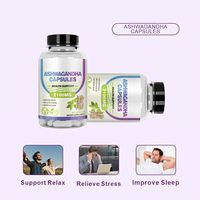 Capsules d'Ashwagandha HDK OEM ODM pour le soulagement du stress, l'équilibre de l'humeur et le soutien énergétique, complément alimentaire à base de plantes en capsules, vente en gros, marque privée