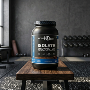 100% Natural Sweetener Double Rich Chocolate Flavor <b>Whey</b> <b>Isolate</b> Protein Powder 27gm Protein for Adults Not for Pregnant Women - Product Image 1
