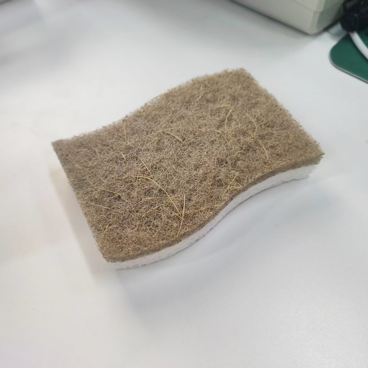 Light brown sisal beige wood pulp cotton (non-porous) [S-shaped]
