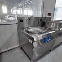 Cuisinière à induction professionnelle pour wok, équipement de cuisson chinois électrique pour cantines et cuisines d'hôtels