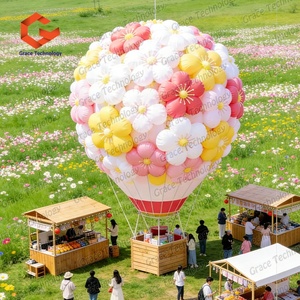 Ballon à <span class=keywords><strong>air</strong></span> chaud <span class=keywords><strong>gonflable</strong></span> géant à motif floral personnalisé pour salons professionnels et grandes inaugurations - Product Image 3