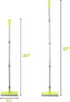 Brosse de sol multi-usages à double fonction pour le lavage et le décapage des sols, avec long manche, pour le nettoyage domestique