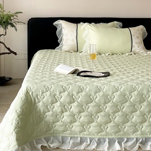 Set di lenzuola Lyocell copriletto Set letto per la casa in tessuto stile principessa francese in rilievo trapunta estiva a farfalla Set Set di biancheria da letto 4 pezzi - Product Image 2