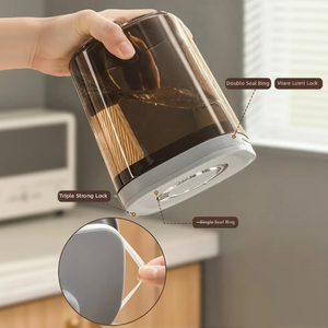 Récipient de stockage alimentaire hermétique avec cuillère, sans BPA, boîte scellée empilable, pot de conservation pour aliments secs, sucre, farine, grains de café - Product Image 4