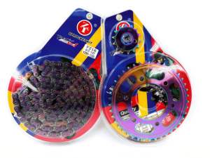 Conjunto de <span class=keywords><strong>Cadena</strong></span> para Motocicleta, Engranajes Resistentes al Desgaste, <span class=keywords><strong>Cadena</strong></span> <span class=keywords><strong>Reforzada</strong></span> de Alta Resistencia a la Tracción, Se Puede Fabricar para Cualquier Modelo - Product Image 5