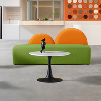 Table de négociation ronde de luxe moderne pour réception de bureau et hall d'hôtel Offre Spéciale table basse de style minimaliste