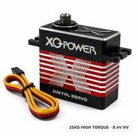 Servomoteur numérique sans balais étanche XQ-BLS8125D 25kg, engrenage en acier inoxydable, aluminium CNC, 8.4V, vente en gros OEM