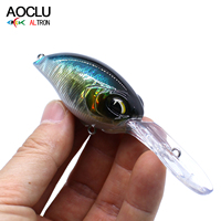 Appât artificiel dur flottant plongeur profond 62mm 20g plongée 3m-5m manivelle leurre leurres de pêche