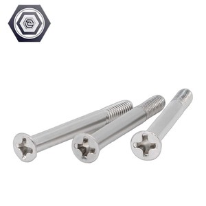 <span class=keywords><strong>SUS</strong></span> 430 thép không gỉ đánh bóng chéo lõm đầu phẳng vít ANSI/isoe countersunk khóa nửa ren inch đo lường - Product Image 4