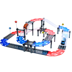 Magnetic <strong>Race</strong> Track Toys Car Tracks Set Sensory Toys for Kids Magnet Building <strong>Blocks</strong> Tiles for Toddlers 3+ Year Old Boys Girls - Product Image 5