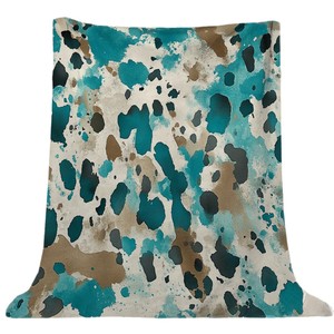 Couverture en flanelle imprimée tendance, couverture de sieste réversible, douillette et chaude pour lit, canapé, fauteuil, impression personnalisée, vente en gros - Product Image 3