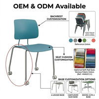 Chaise de conférence ergonomique multifonctionnelle empilable avec rangement, chaise de formation réglable pour étudiants