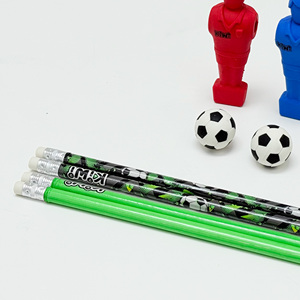 Hot Selling 6-Piece Police and Soccer 3D Eraser <strong>Pencil</strong> <strong>Set</strong> Stationery <strong>Set</strong> for Students and Office Use - Product Image 4