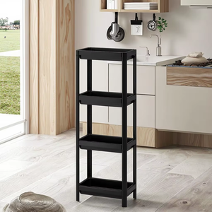 <strong>IKE</strong> Style Removable Plastic Corner <strong>Shelf</strong> for Living Storage Versatile Vesken Shelving Unit Kitchen Trolley Cabinet Wheel Food - Product Image 2
