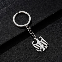 Collier Pendentif Aigle Allemand Homme Femme Acier Inoxydable Vintage Aigle Héraéditaire Chaîne Couleur Or Bijoux Vente en Gros
