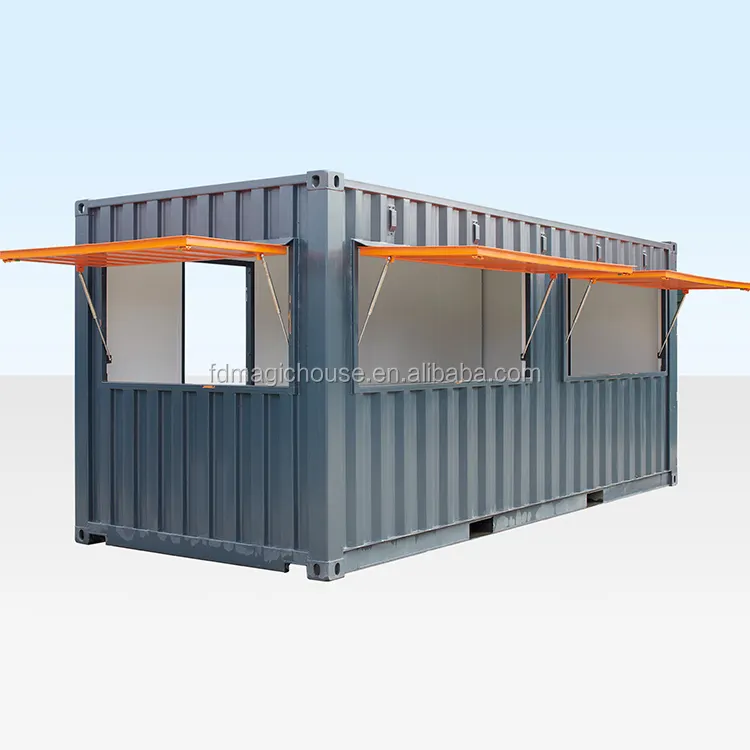 Custom make movable prefab container kiosk shop coffee shop with for sale