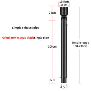 Tuyau d'échappement <span class=keywords><strong>de</strong></span> fumée <span class=keywords><strong>de</strong></span> <span class=keywords><strong>barbecue</strong></span> en alliage d'aluminium <span class=keywords><strong>noir</strong></span> simple et dur japonais tuyau <span class=keywords><strong>de</strong></span> fumée <span class=keywords><strong>de</strong></span> <span class=keywords><strong>barbecue</strong></span> <span class=keywords><strong>de</strong></span> restaurant - Product Image 2