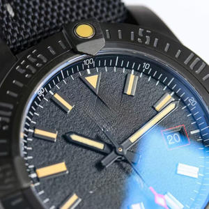 Montre mécanique automatique en acier inoxydable de haute qualité, verre saphir, bracelet en cuir de vache/PU, calendrier, résistance à l'eau 5 BAR, simple - Product Image 2