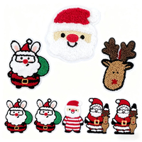Patchs en strass de Noël en forme d'arbre de Noël et de flocon de neige, à coller au fer, pour pulls, chapeaux, sacs cadeaux de Noël