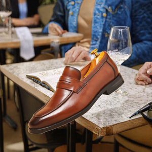 Nouvelles Chaussures Habillées en Cuir Véritable pour Hommes, Mocassins Noirs <span class=keywords><strong>et</strong></span> Marron, Style Décontracté <span class=keywords><strong>et</strong></span> Formel, Idéales pour le Bureau <span class=keywords><strong>et</strong></span> la Carrière, Collection 2025 - Product Image 2
