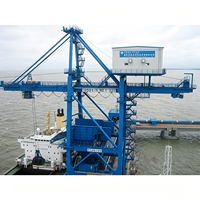 Grue portique pneumatique de chargement et de déchargement de conteneurs de ciment 1600t/h pour quai