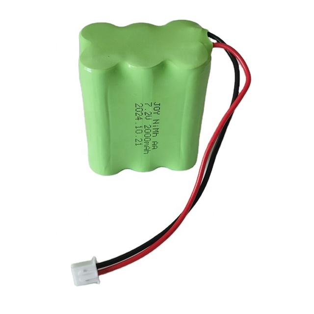 Rechargeable AA-6S 7.2V 2000mAh Nimh Batteries Pack with Connector for Metal Truck Toys Remote Control Cars
