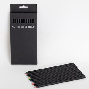 Trousse de crayons en bois de haute qualité, nouveau, ensemble de 12 couleurs, pour écriture, peinture, <span class=keywords><strong>dessin</strong></span> artistique et coloré - Product Image 4