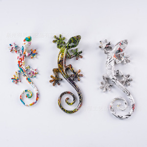 Aimants de réfrigérateur Art Gecko, autocollants magnétiques créatifs en forme de lézard peints, cadeaux personnalisés, aimants de réfrigérateur pour l'exportation - Product Image 1