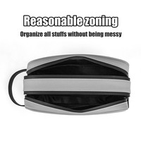 Pochette pour accessoires de golf en cuir PU givré - Organisateur zippé imperméable pour tees et balles de golf