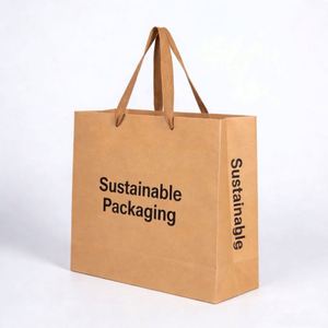 Fashion Design High Quality Eco-Friendly Recyclable Kraft Paper <b>Bags</b> Custom Design Offset/Digital Lamination Candle MOQ 1000pcs - Product Image 4