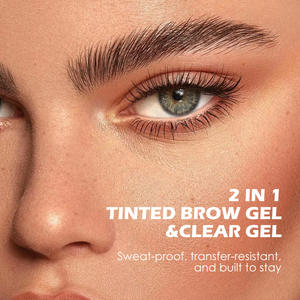 LOW MOQ Gel <span class=keywords><strong>de</strong></span> cejas Maquillaje Gel <span class=keywords><strong>de</strong></span> cejas resistente al agua Mascara Dark Brunette Eyebrow Tint Crema <span class=keywords><strong>de</strong></span> cejas <span class=keywords><strong>de</strong></span> larga duración - Product Image 2