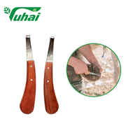 Soins du bétail Nouveau Kit de sabot de cheval Couteau à sabot en acier inoxydable et coupe-sabot en fer poreux pour la coupe du sabot de vache