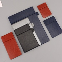 Porte-menu personnalisé A6 A7 en cuir noir avec clip magnétique robuste pour restaurant et bureau