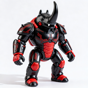 Figura Decorativa de PVC Personalizada, Exquisita Figura de Guerrero <span class=keywords><strong>Escarabajo</strong></span> <span class=keywords><strong>Rinoceronte</strong></span> - Product Image 4