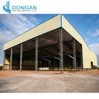 Structure en acier galvanisé avec accessoires complets, design européen, entrepôt anti-rouille, usine légère préfabriquée, livraison rapide dans le monde entier