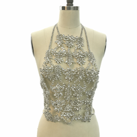 Chaîne de taille unisexe haut de gamme en strass sexy pour soutien-gorge, ceinture de bikini en cristal, idéale pour mariage, fête ou cadeau