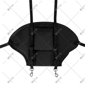 Coussin de siège de kayak Mydays Outdoor noir en nylon 1000D imperméable avec dossier pour la pêche et le canotage - Product Image 3