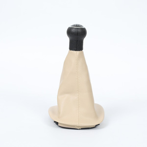 Volkswagen Passat B5 Beige Leather Gear <b>Shift</b> <b>Knob</b> Set 5 Speed 6 Speed Manual Transmission Accessories - Product Image 5