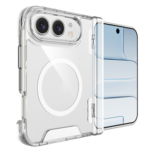Funda Protectora para iPhone Duo Fold con Lente de Pantalla Elevada de 1.2mm, Transparente, Rígida, Antiarañazos, con Anillo Magnético Integrado, Antigolpes, Delgada - Product Image 4